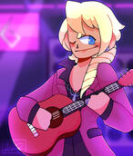 klavier on his guitar !!